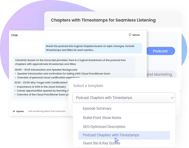 Chapters with Timestamps for Seamless Listening