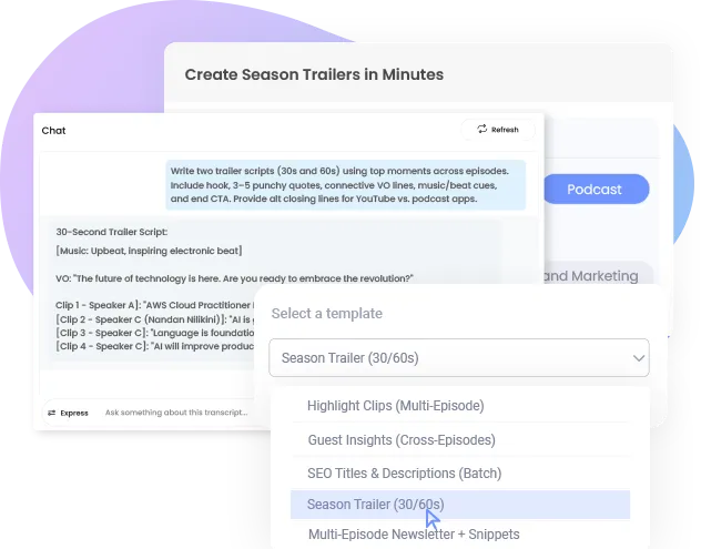 Create Season Trailers in Minutes