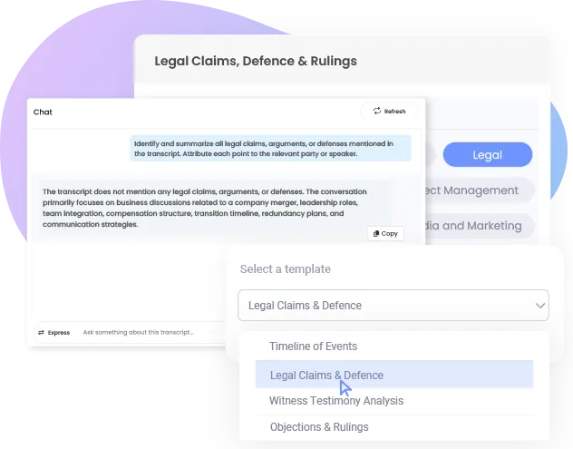 Legal Claims, Defence & Rulings
