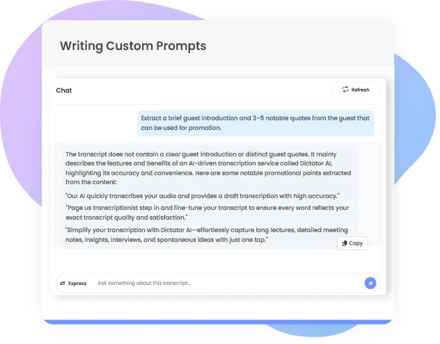 DictaLens Transcription Analysis | AI Data Analytics & Conversation ...