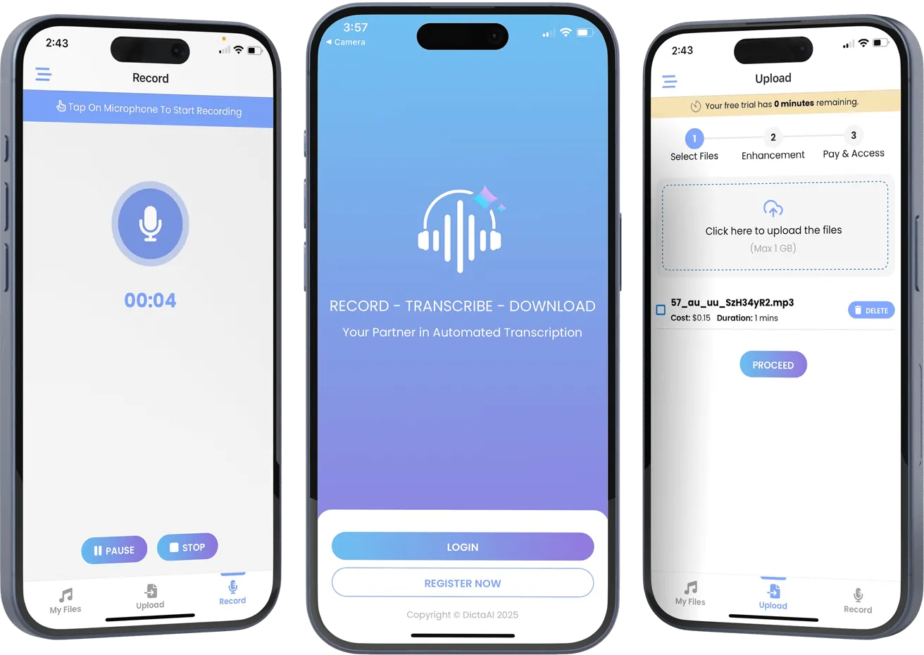 DictaAI Mobile App