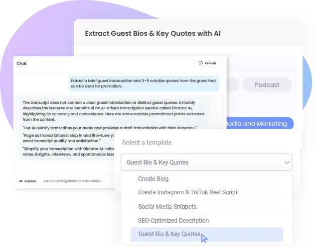 Extract Guest Bios & Key Quotes with AI