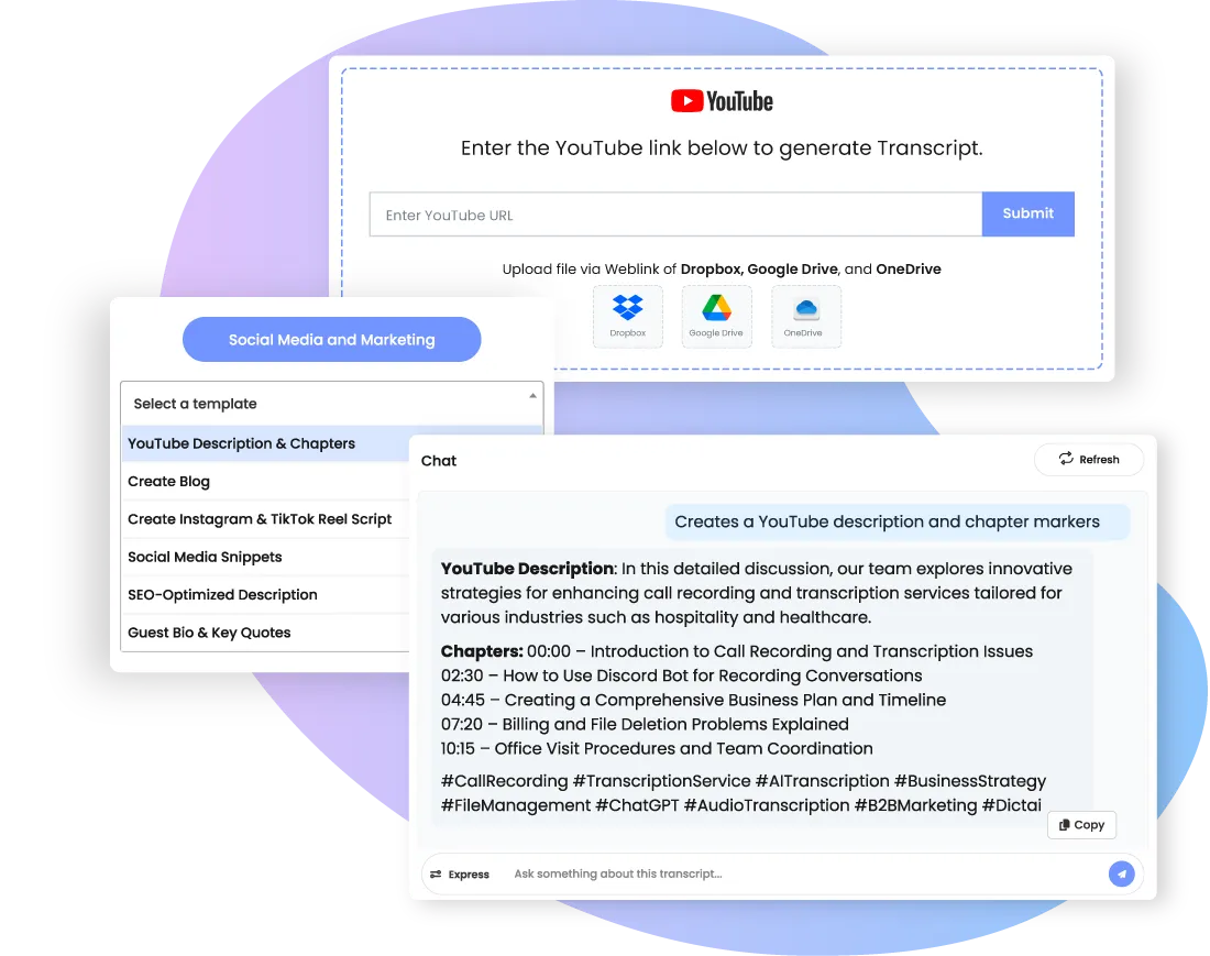 Create YouTube Descriptions & Chapters Automatically